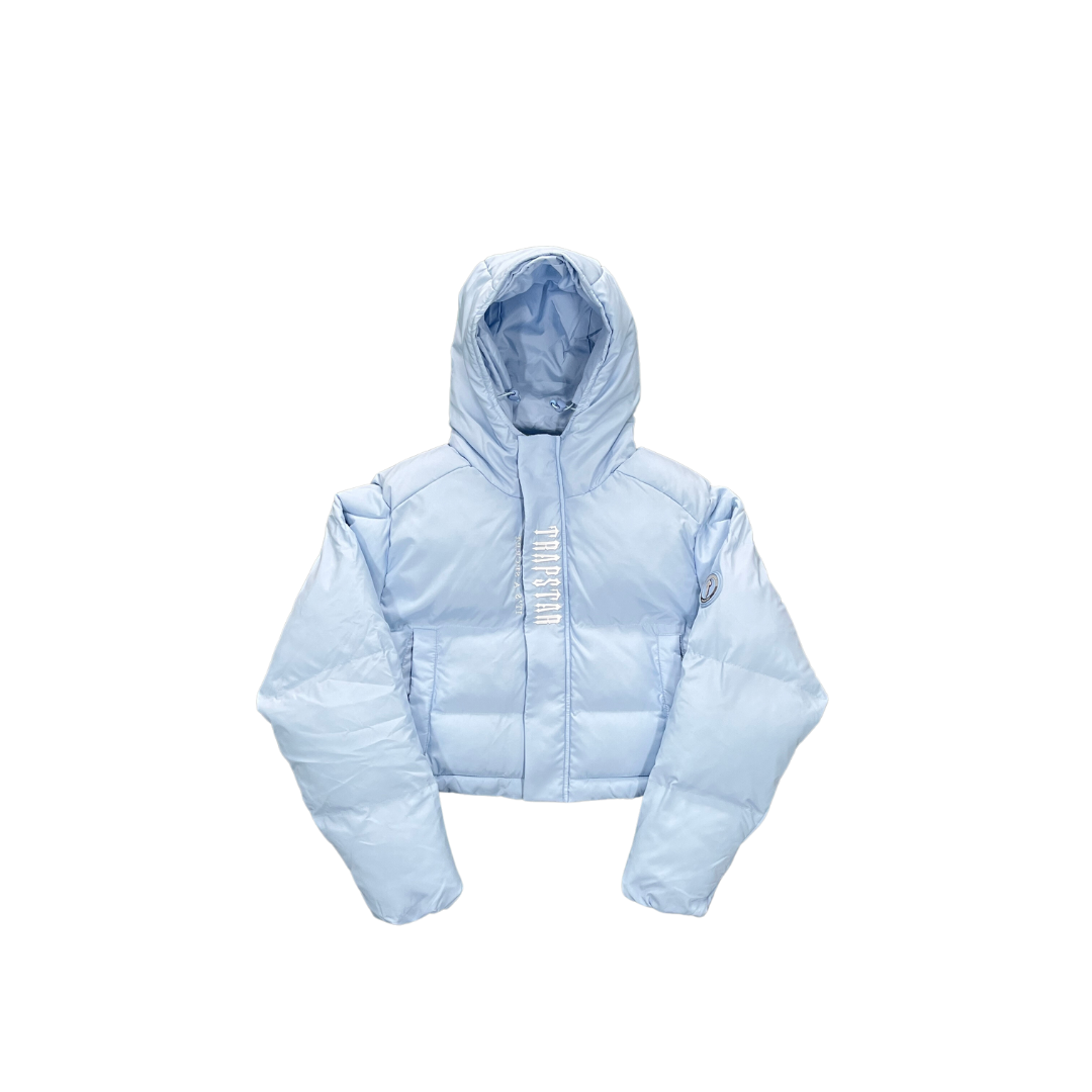 TS Womens Decoded Hooded Puffer Jacket 2.0 Ice Blue