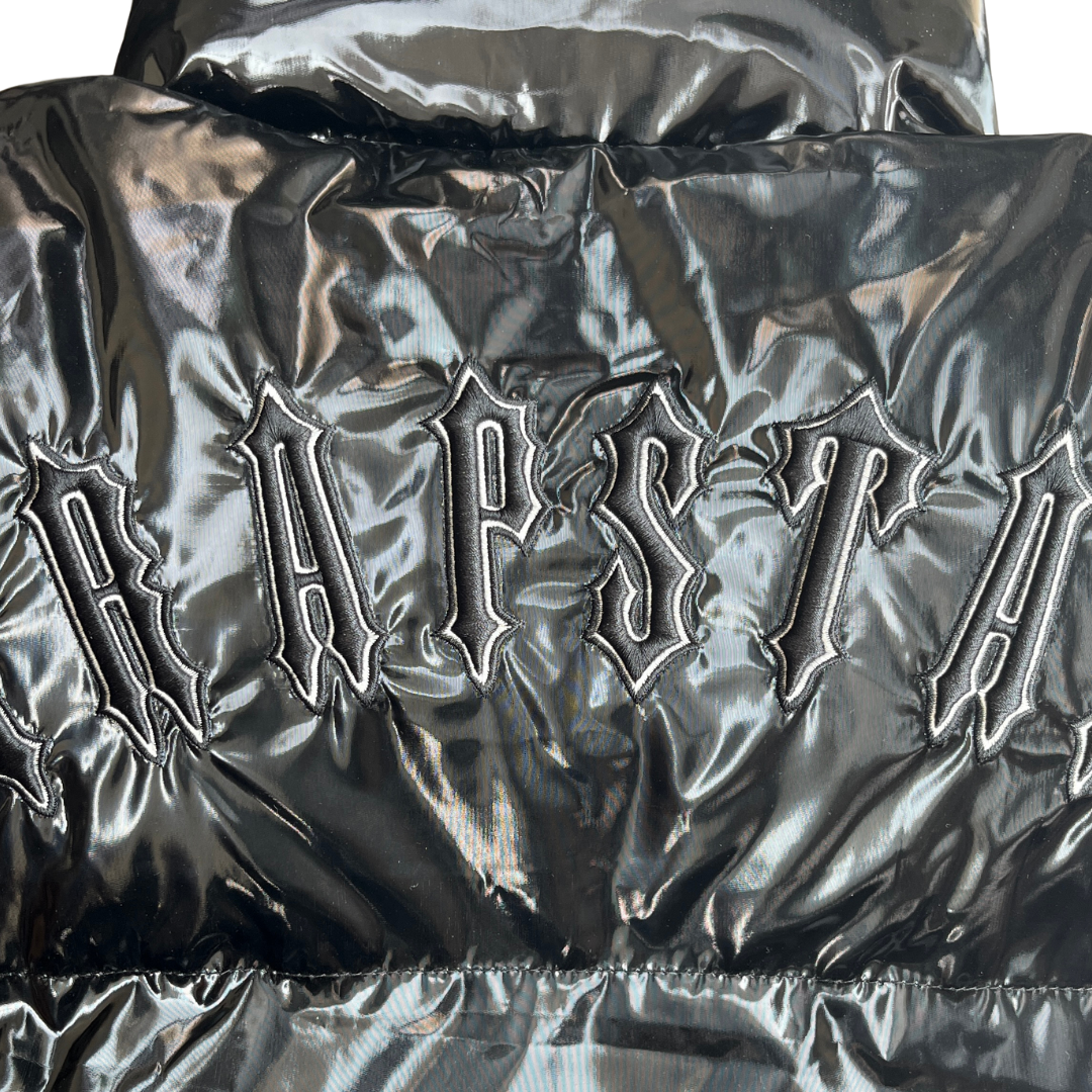 TS Womens Shiny Black Irongate Hooded Puffer Jacket