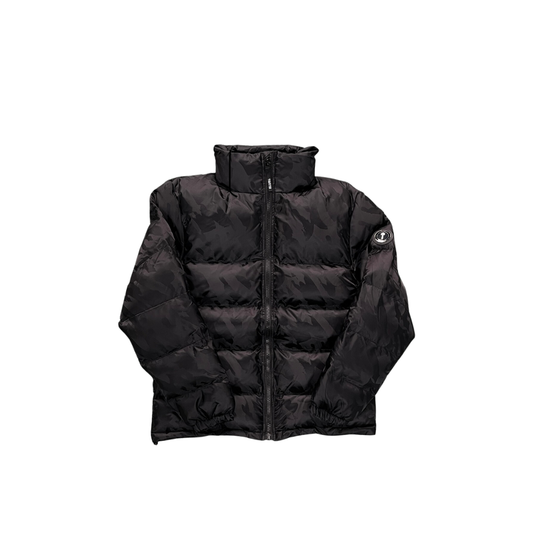 TS Jacquard Puffer Jacket  - Black