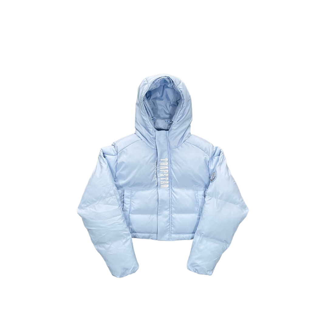 TS Womens Decoded Hooded Puffer Jacket 2.0 - Ice Blue