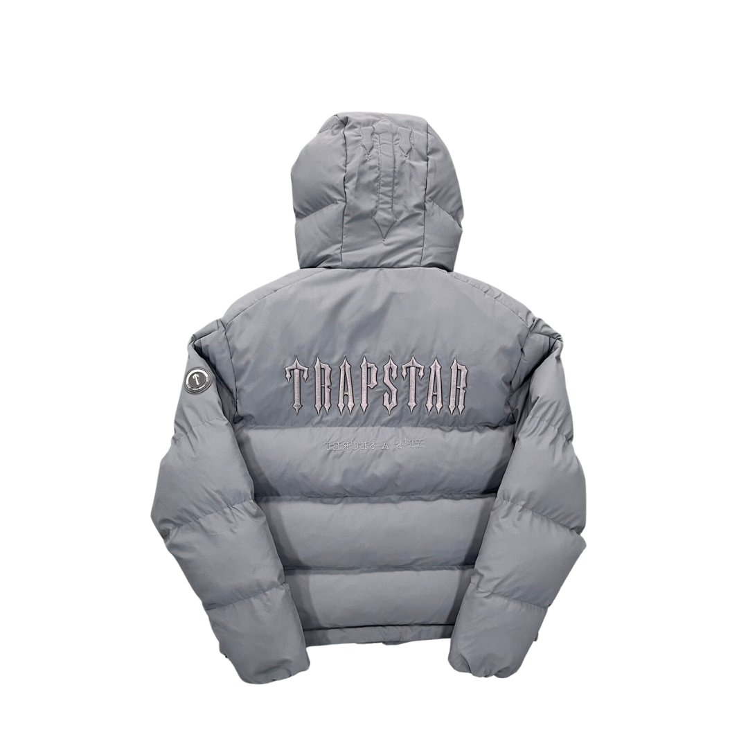 Trapstar Decoded Hooded Puffer 2.0 Jacket , Color Black