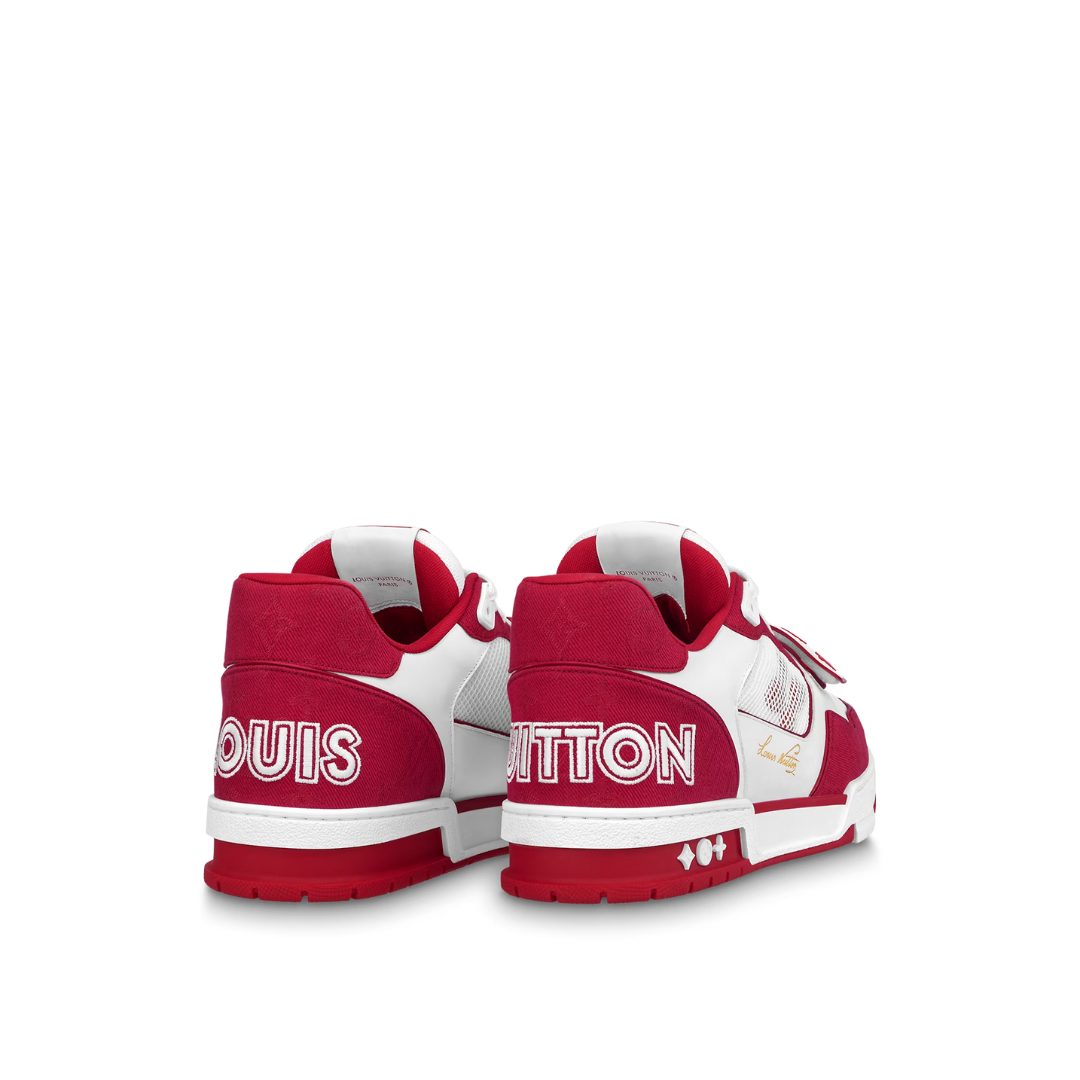 LV Trainers - Wine Red