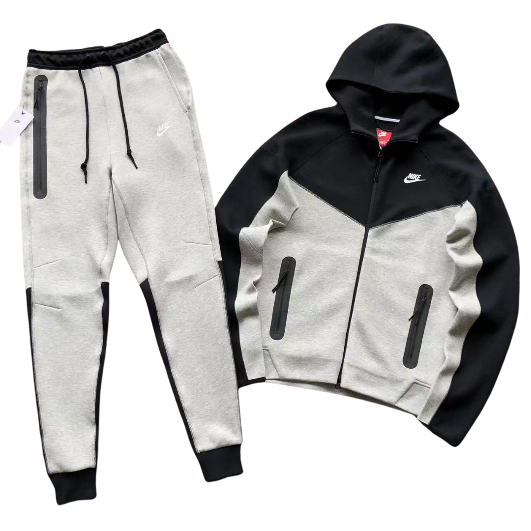 Tech Fleece Tracksuit New Season(Black/Grey)