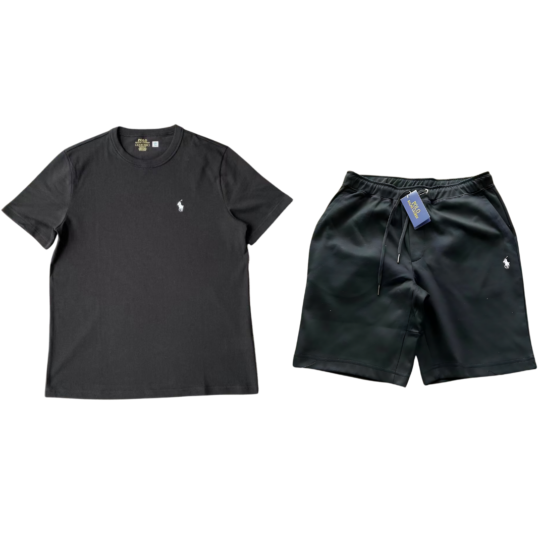 Ralph Lauren T-Shirt & Short Set - Black