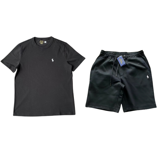 Ralph Lauren T-Shirt & Short Set - Black