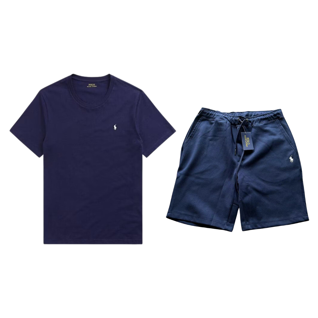 Ralph Lauren T-Shirt & Short Set - Navy Blue