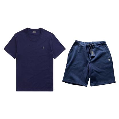 Ralph Lauren T-Shirt & Short Set - Navy Blue