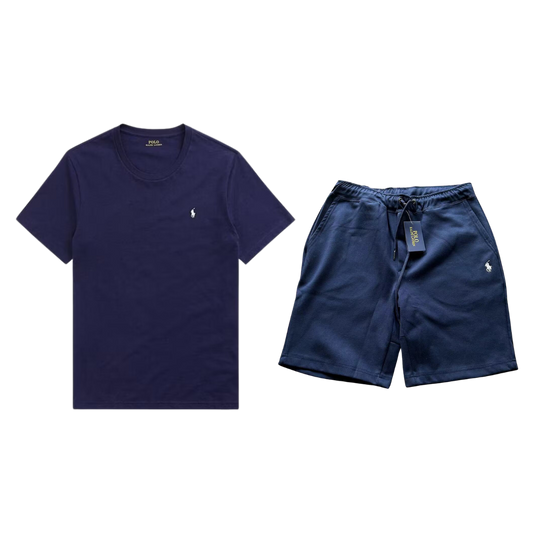 Ralph Lauren T-Shirt & Short Set - Navy Blue