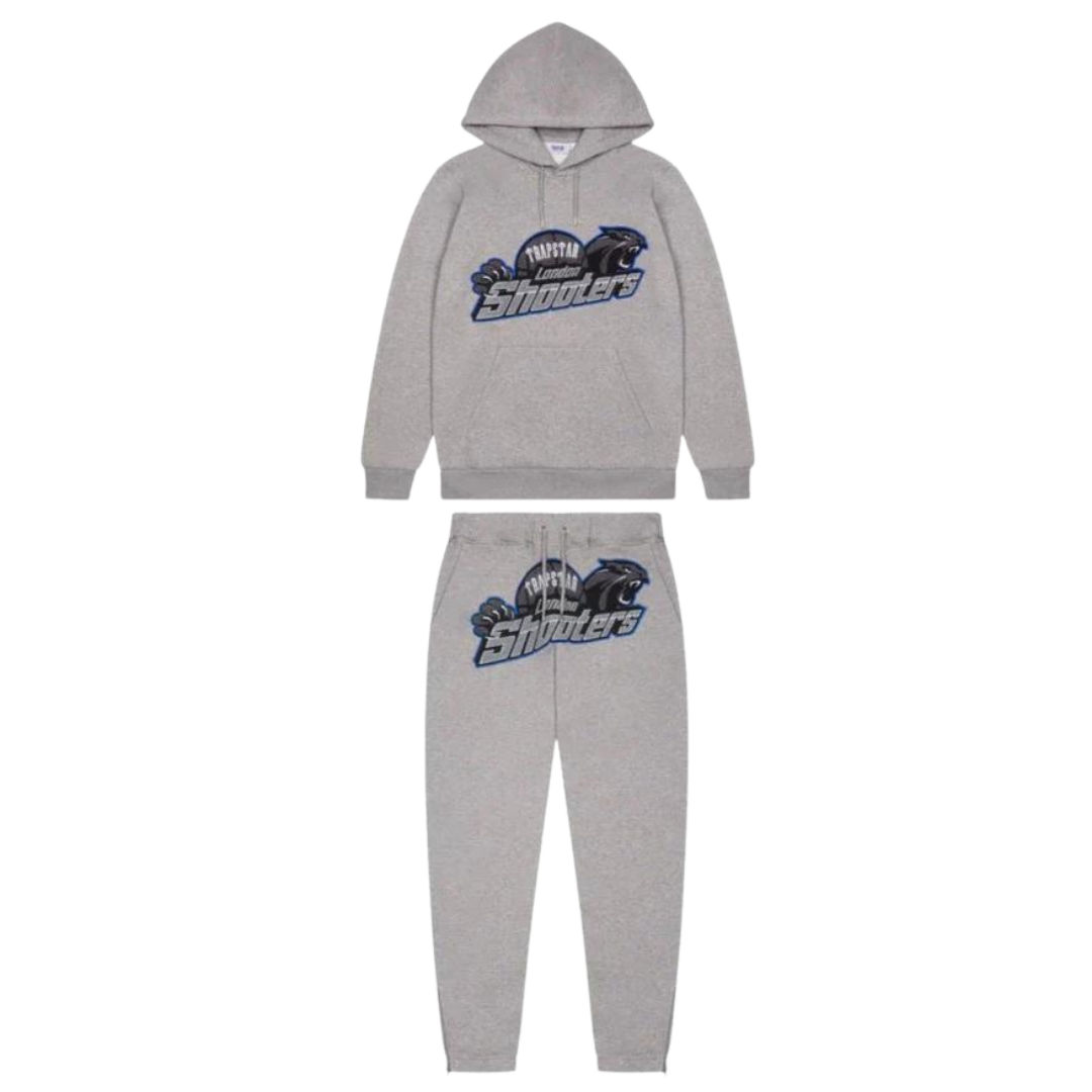 TS London Shooters Hooded Tracksuit - Ice Outline