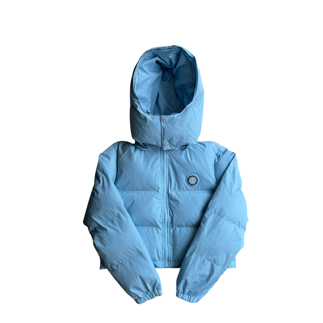 TS Womens Ice Blue Irongate Hooded Puffer Jacket