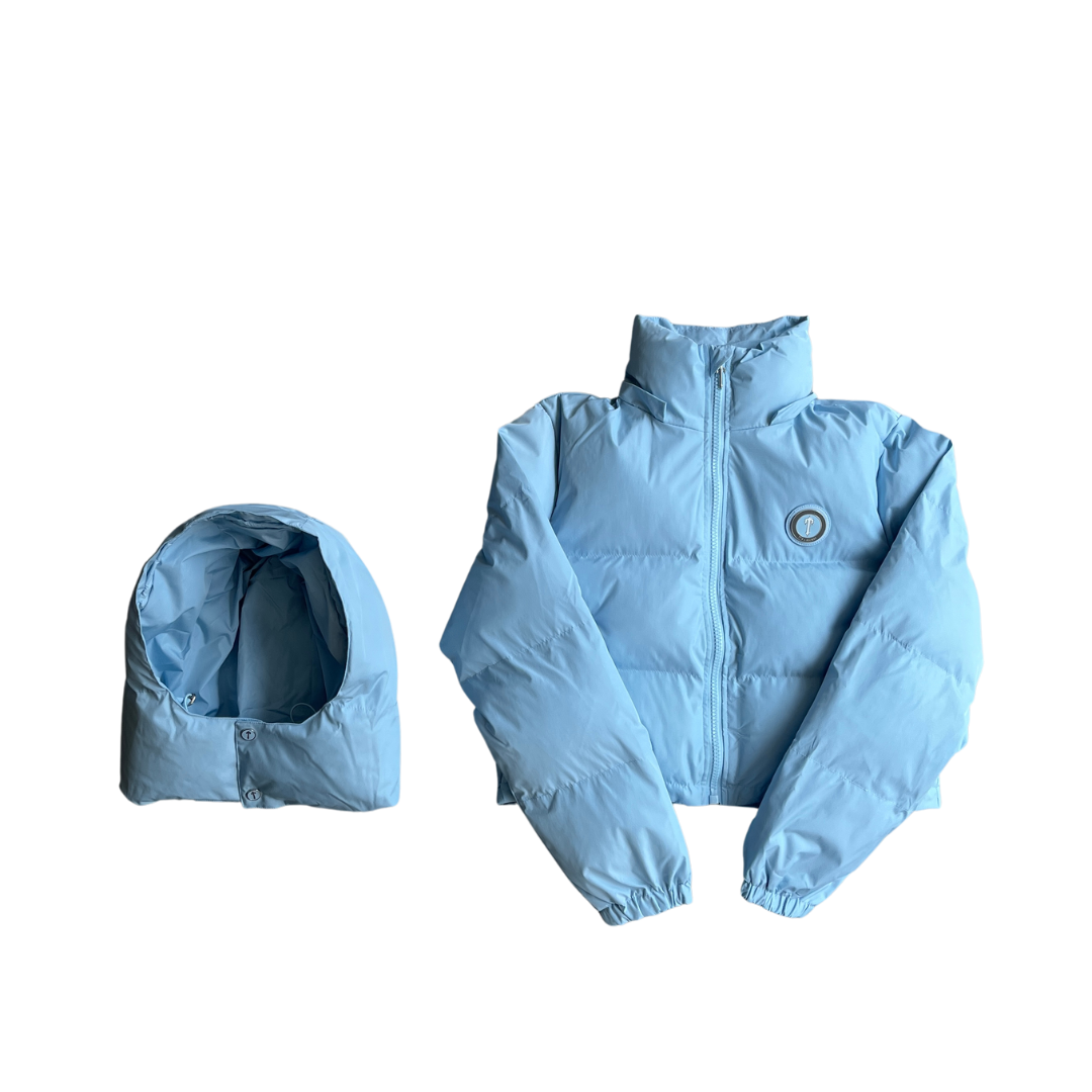 TS Womens Ice Blue Irongate Hooded Puffer Jacket