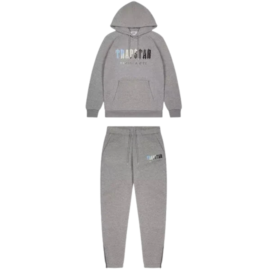 TS Chenille Decoded Hooded Tracksuit - Grey Ice